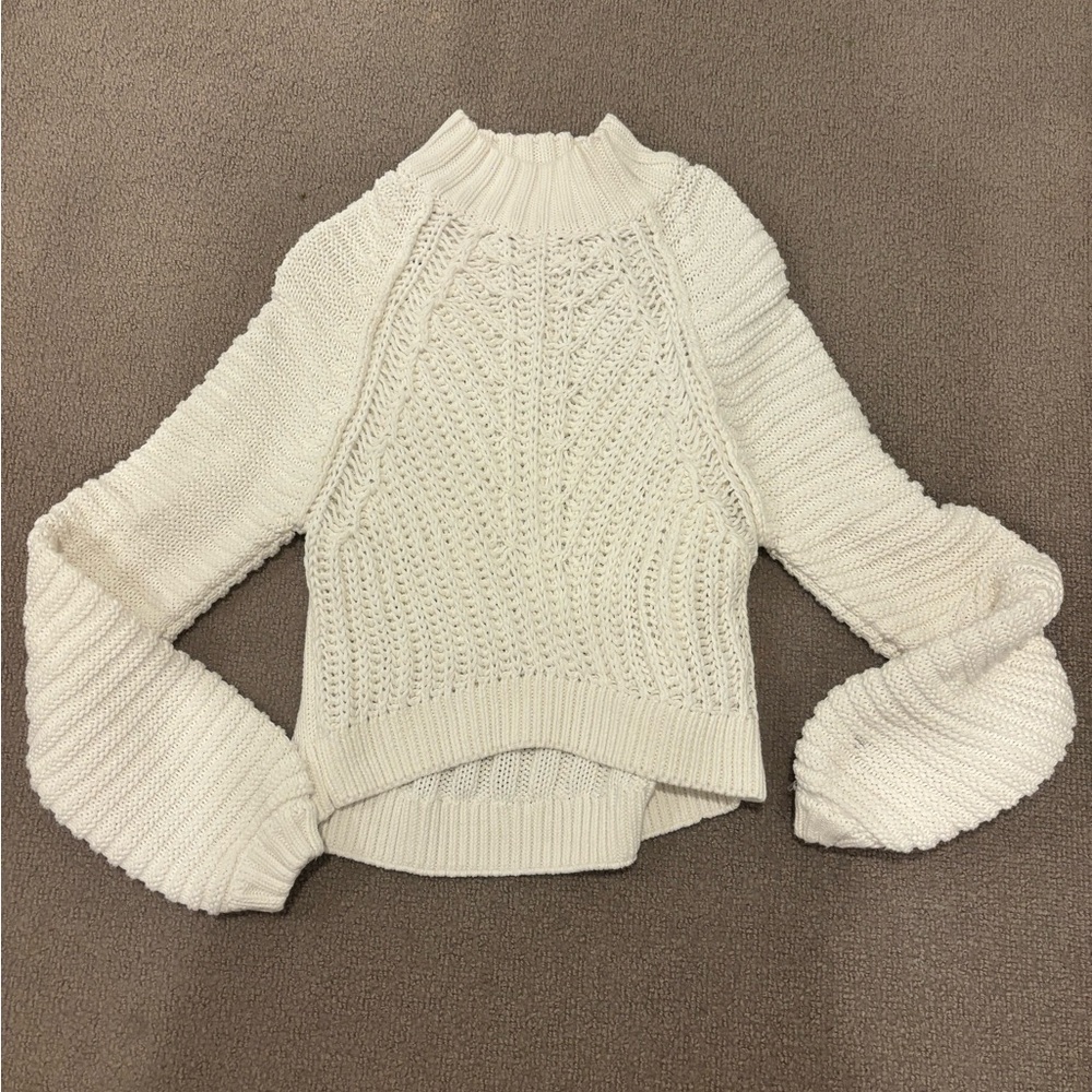 Free people white sweater